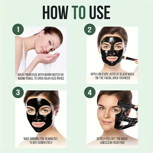 HEYXI Bamboo Charcoal Facial Mask with Aloe Vera