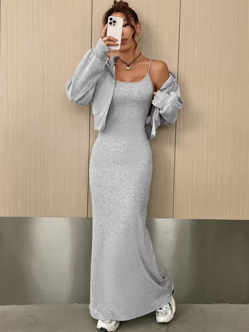 London Lounge Hoodie Maxi