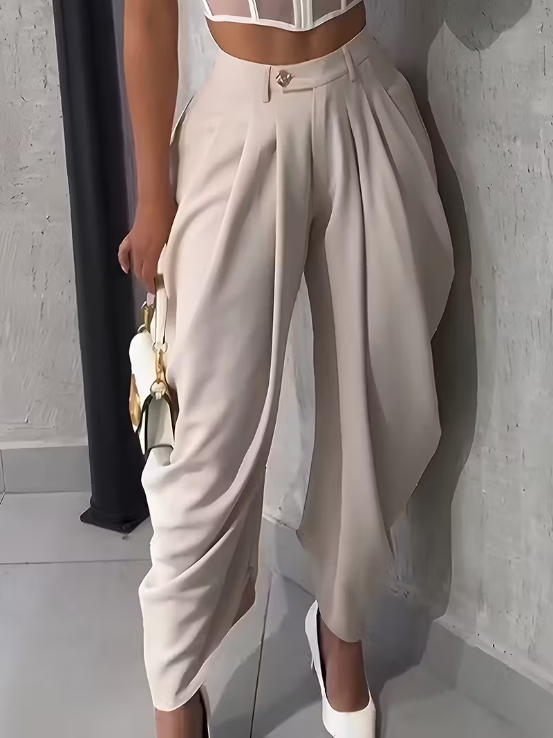 Serene Tailored Wide-Leg Trousers