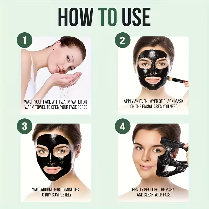 HEYXI Bamboo Charcoal Facial Mask with Aloe Vera